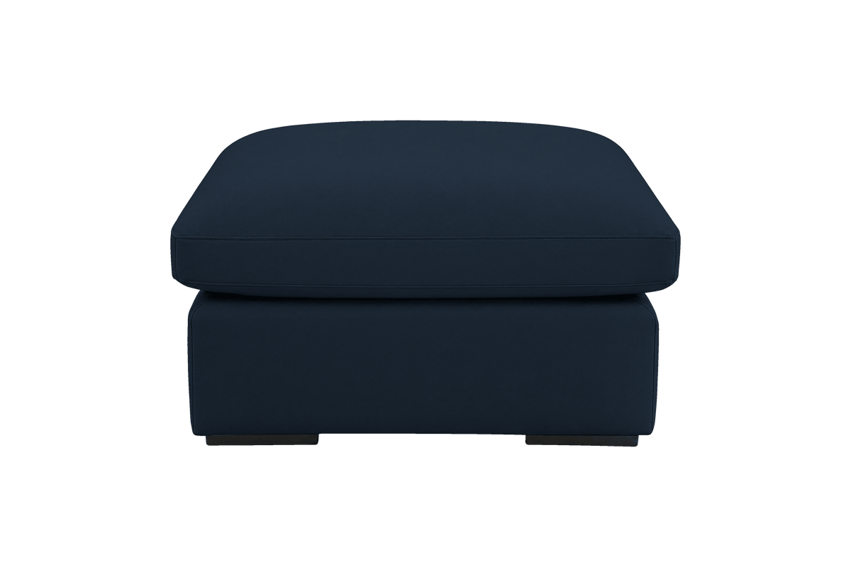 Rhodes Footstool in Dante Aqua