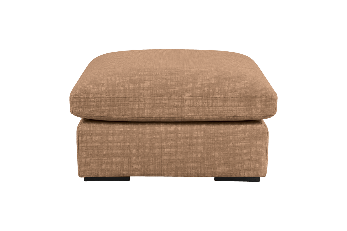 Rhodes Footstool in Roni Biscotti