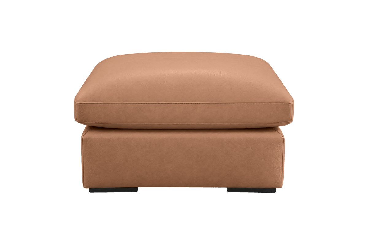 Rhodes Footstool in Momo Camel