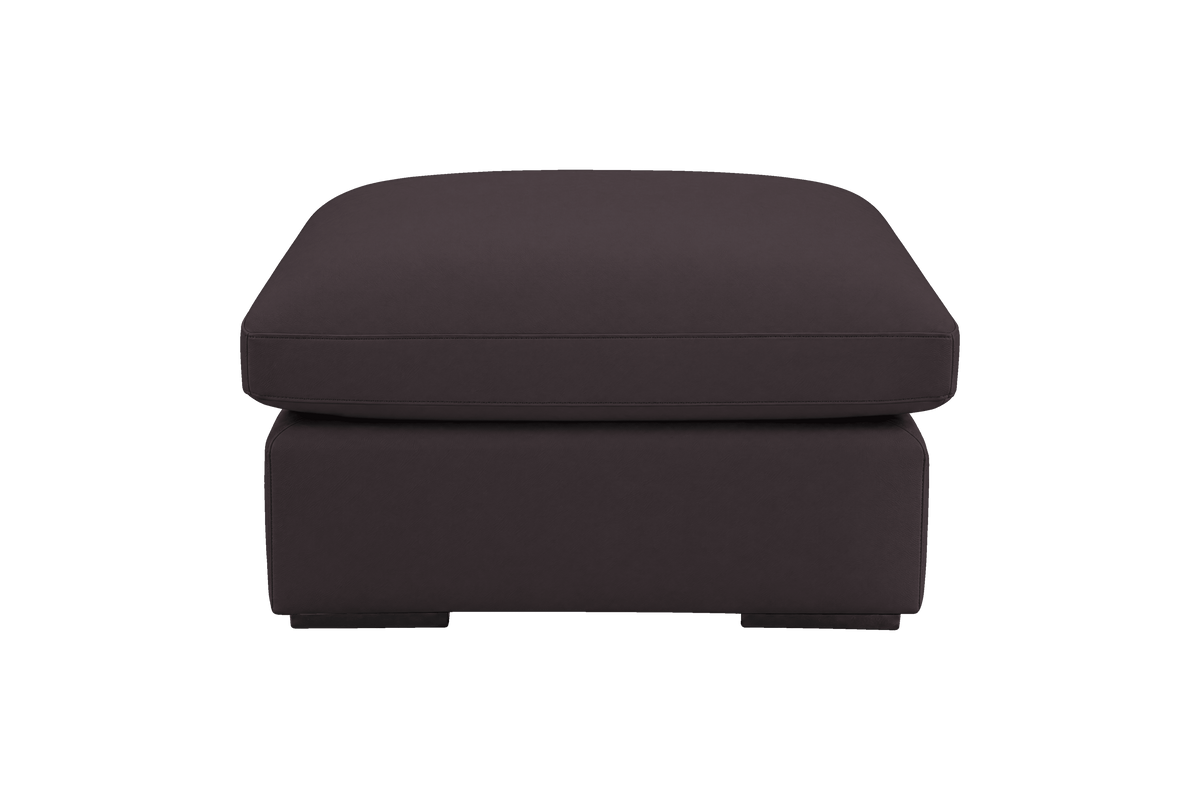 Rhodes Footstool in Dante Charcoal