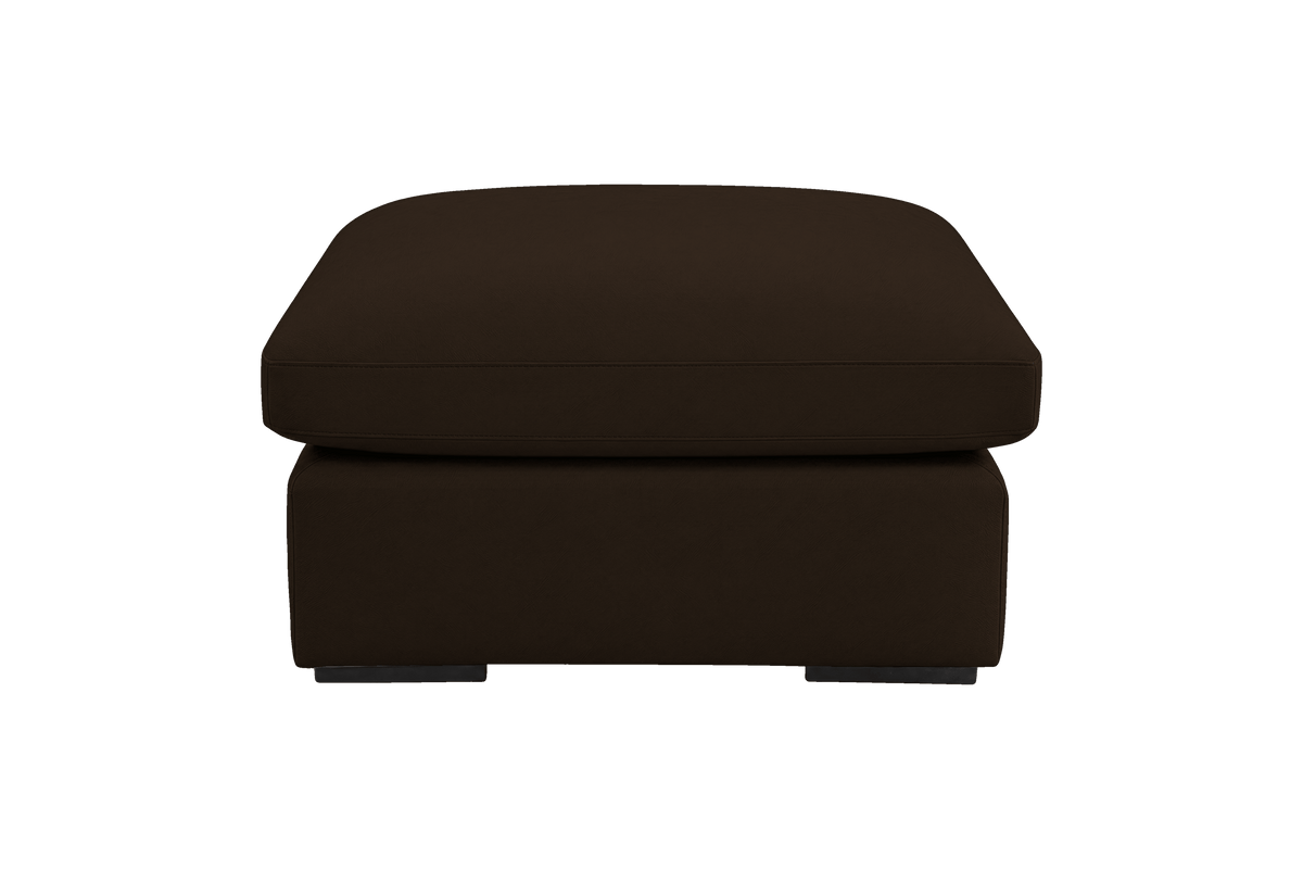 Rhodes Footstool in Marfa Charcoal