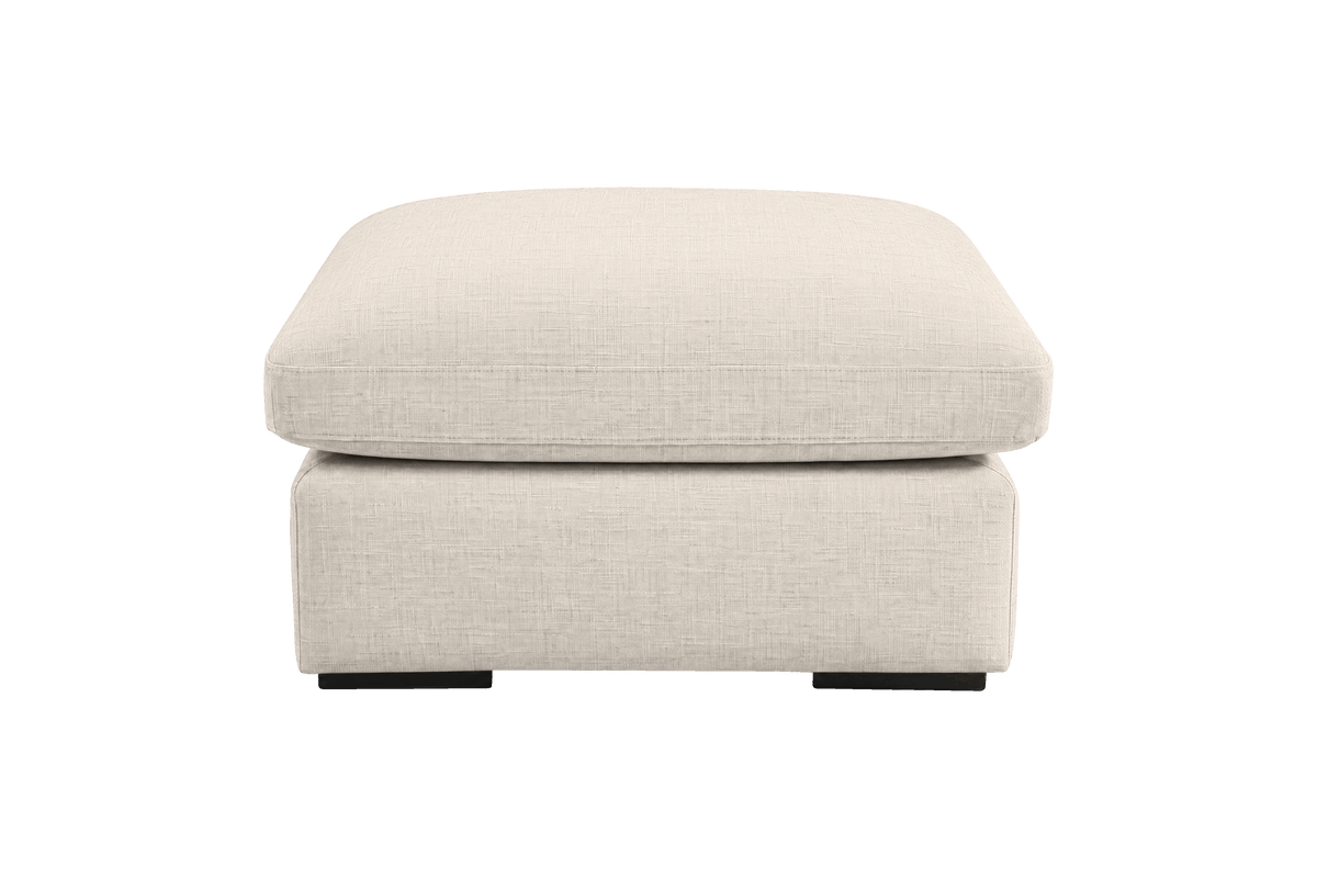 Rhodes Footstool in Mosquito Cracker