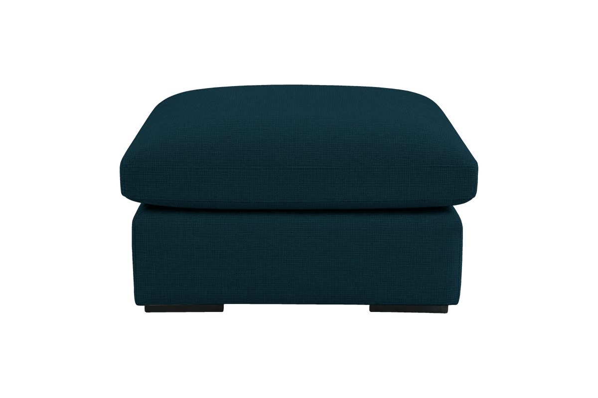 Rhodes Footstool in Roni Deep Lake
