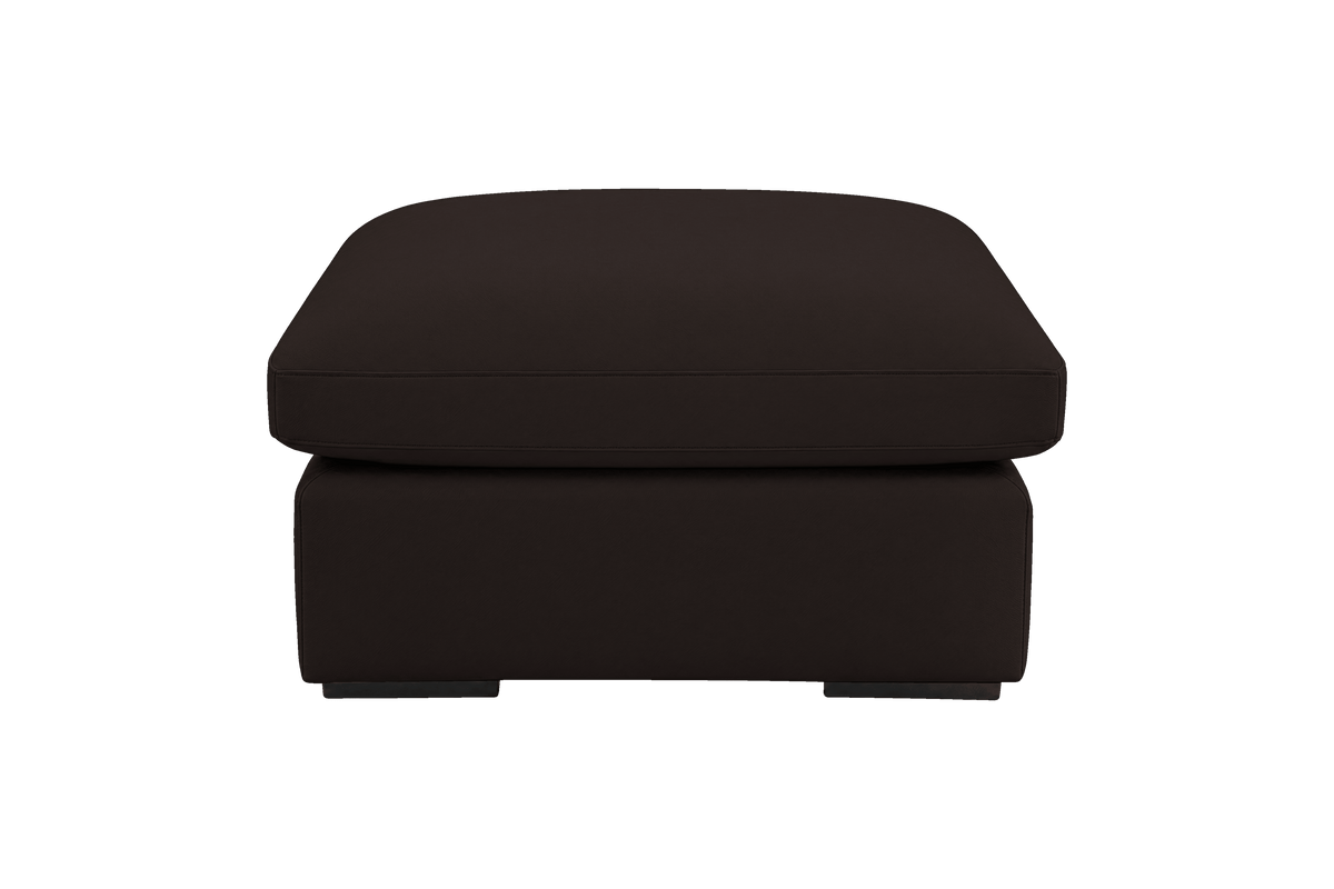 Rhodes Footstool in Dante Ebony