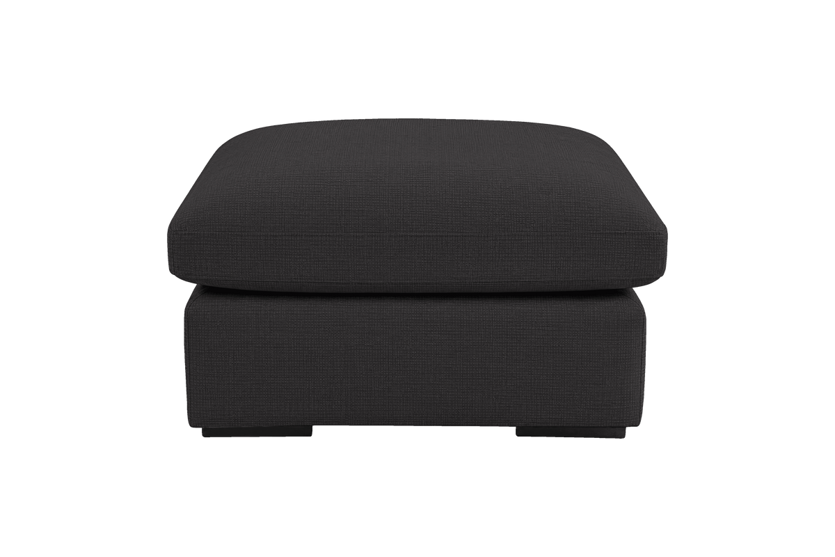 Rhodes Footstool in Roni Ember