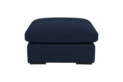 Rhodes Footstool in Roni Ember Blue
