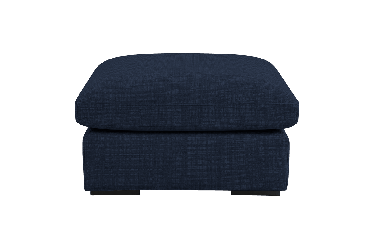 Rhodes Footstool in Roni Ember Blue