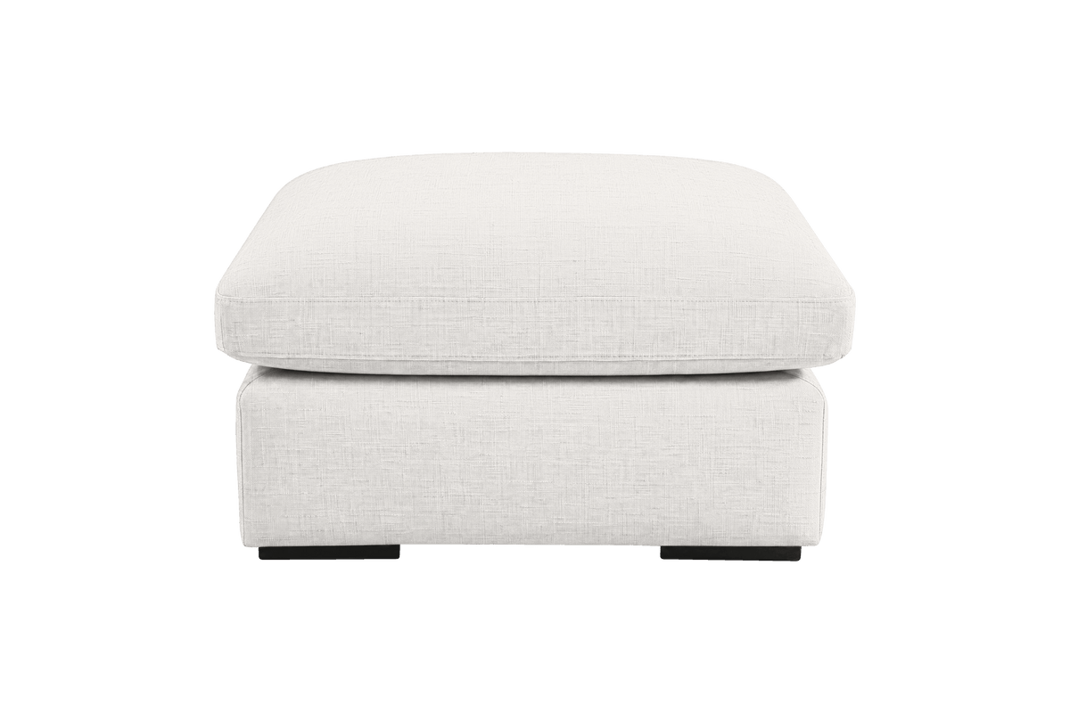 Rhodes Footstool in Mosquito Foam