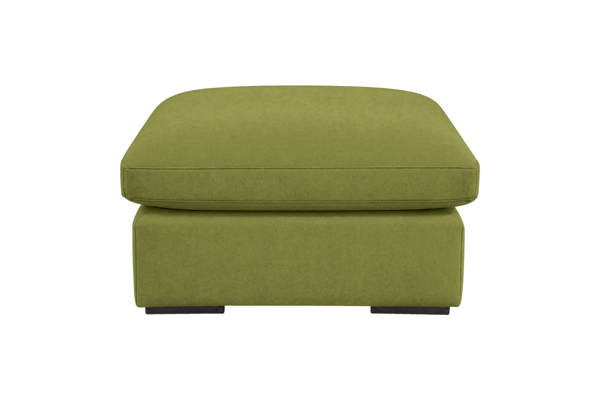 Rhodes Footstool in Fresco Key Lime