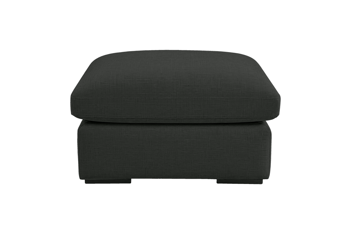 Rhodes Footstool in Mosquito Lola