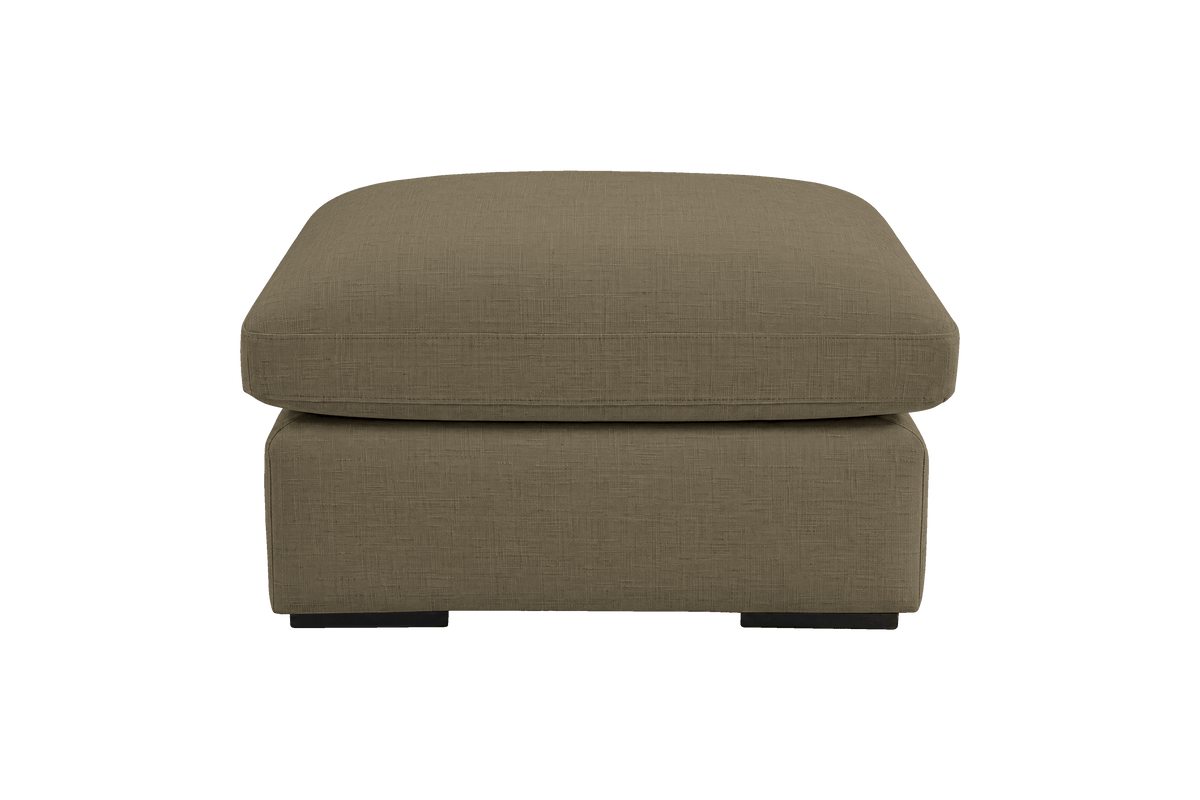 Rhodes Footstool in Mosquito Malibu