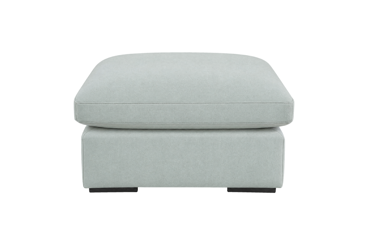 Rhodes Footstool in Fresco Meteor
