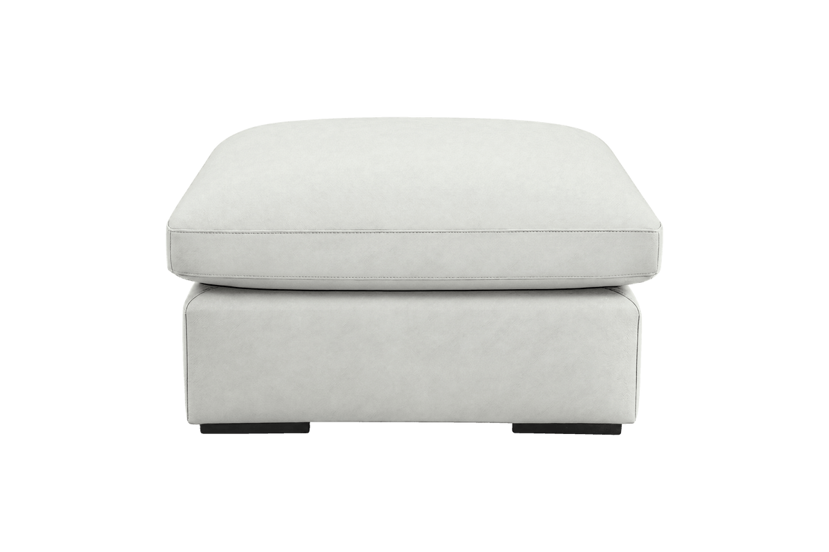 Rhodes Footstool in Felix Milky