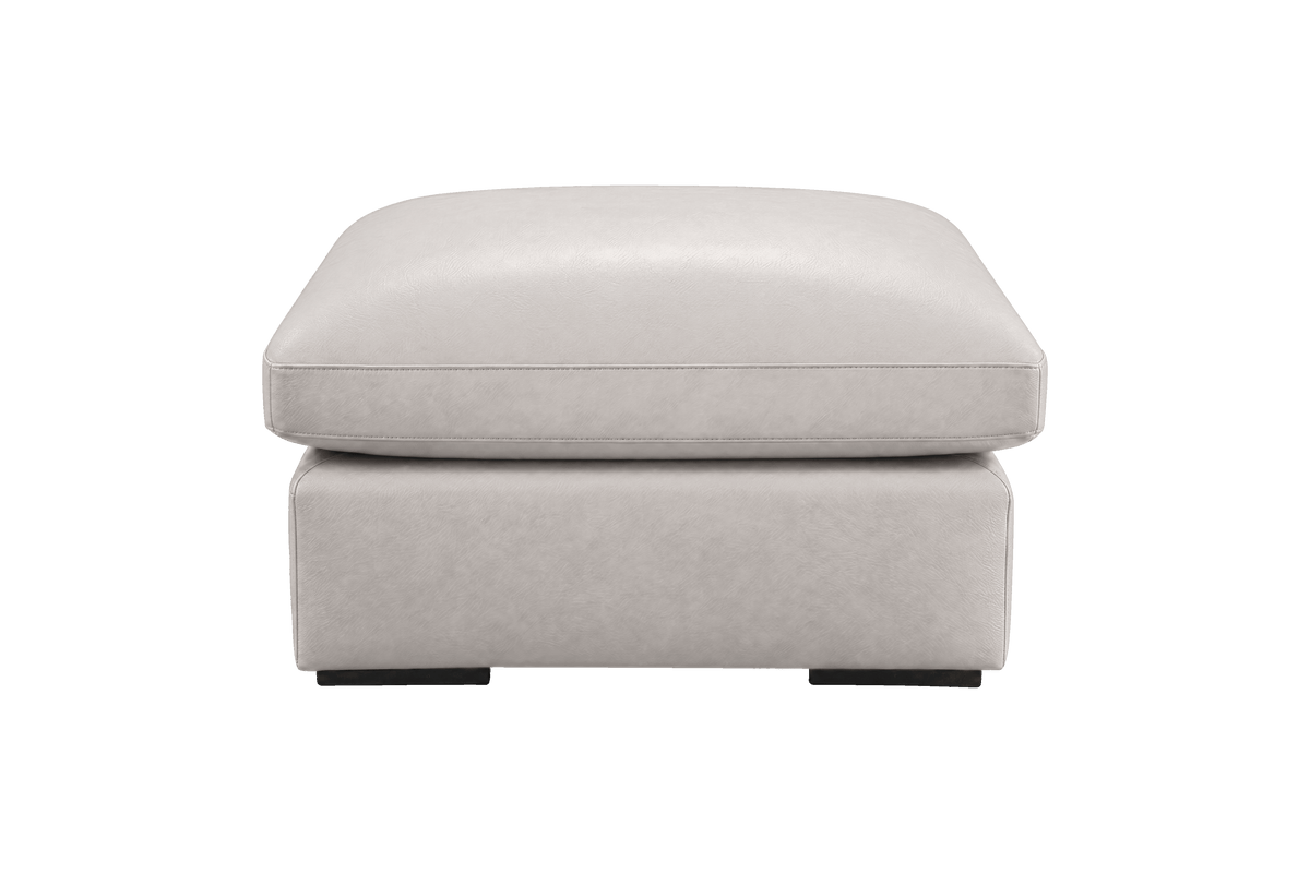 Rhodes Footstool in Momo Milky