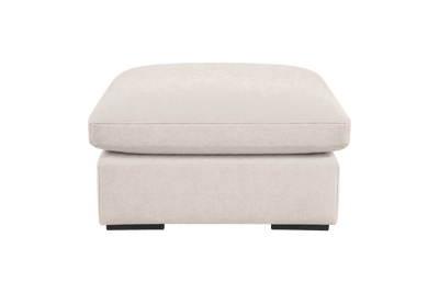 Rhodes Footstool in Fresco Milky