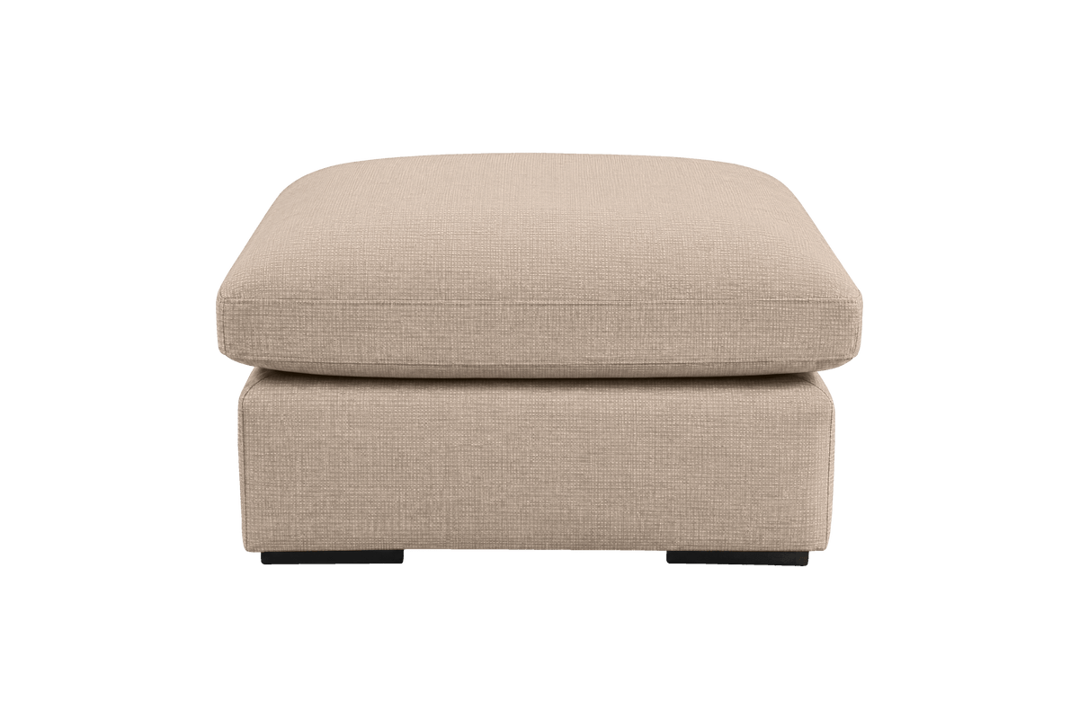 Rhodes Footstool in Roni Pine Nut