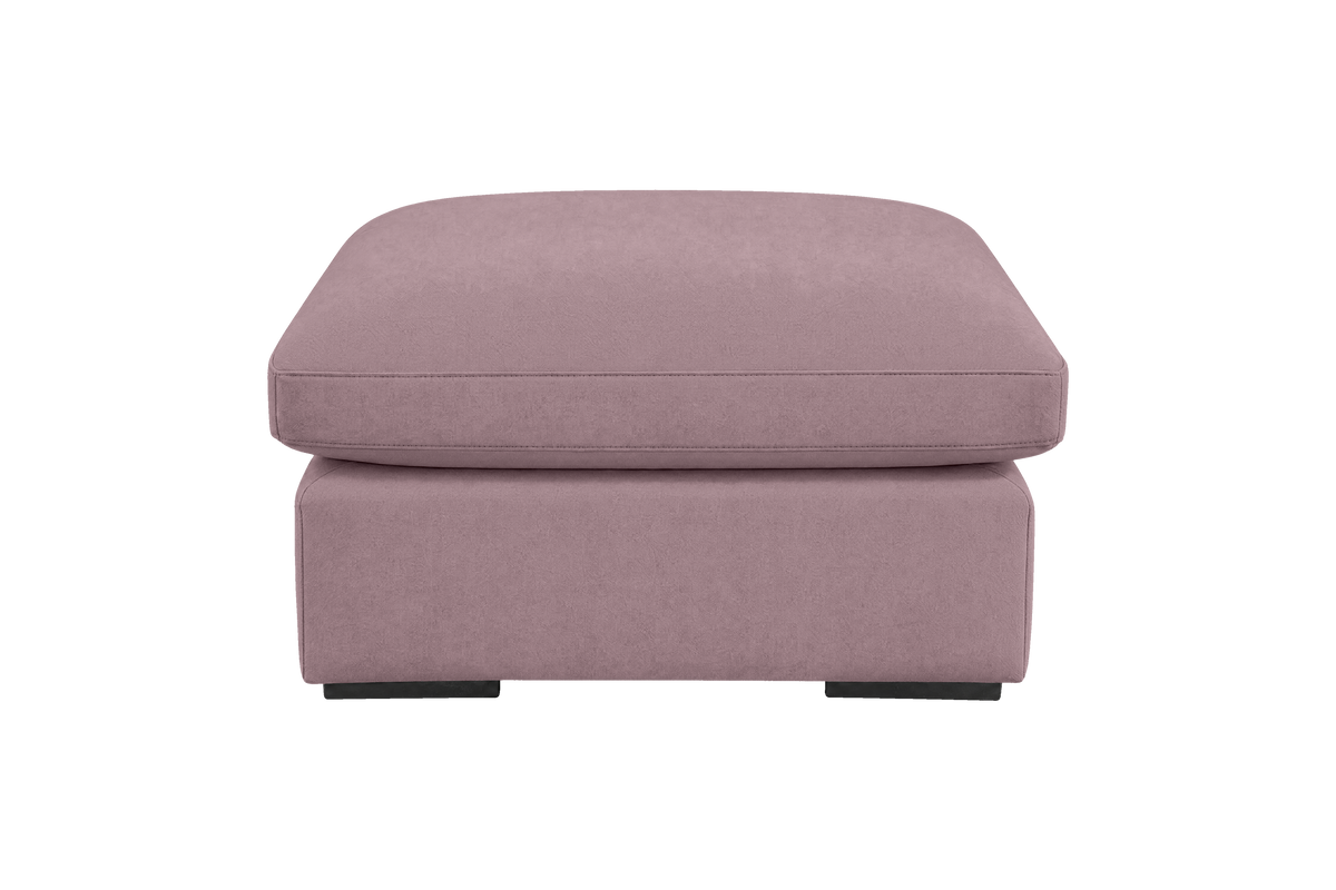 Rhodes Footstool in Fresco Saint-Tropez