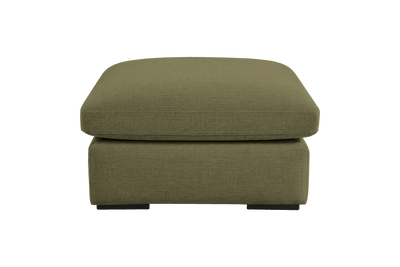 Rhodes Footstool in Mosquito Sycamore