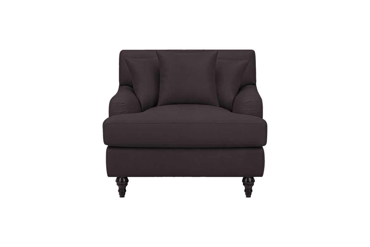 Senia Armchair in Dante Charcoal
