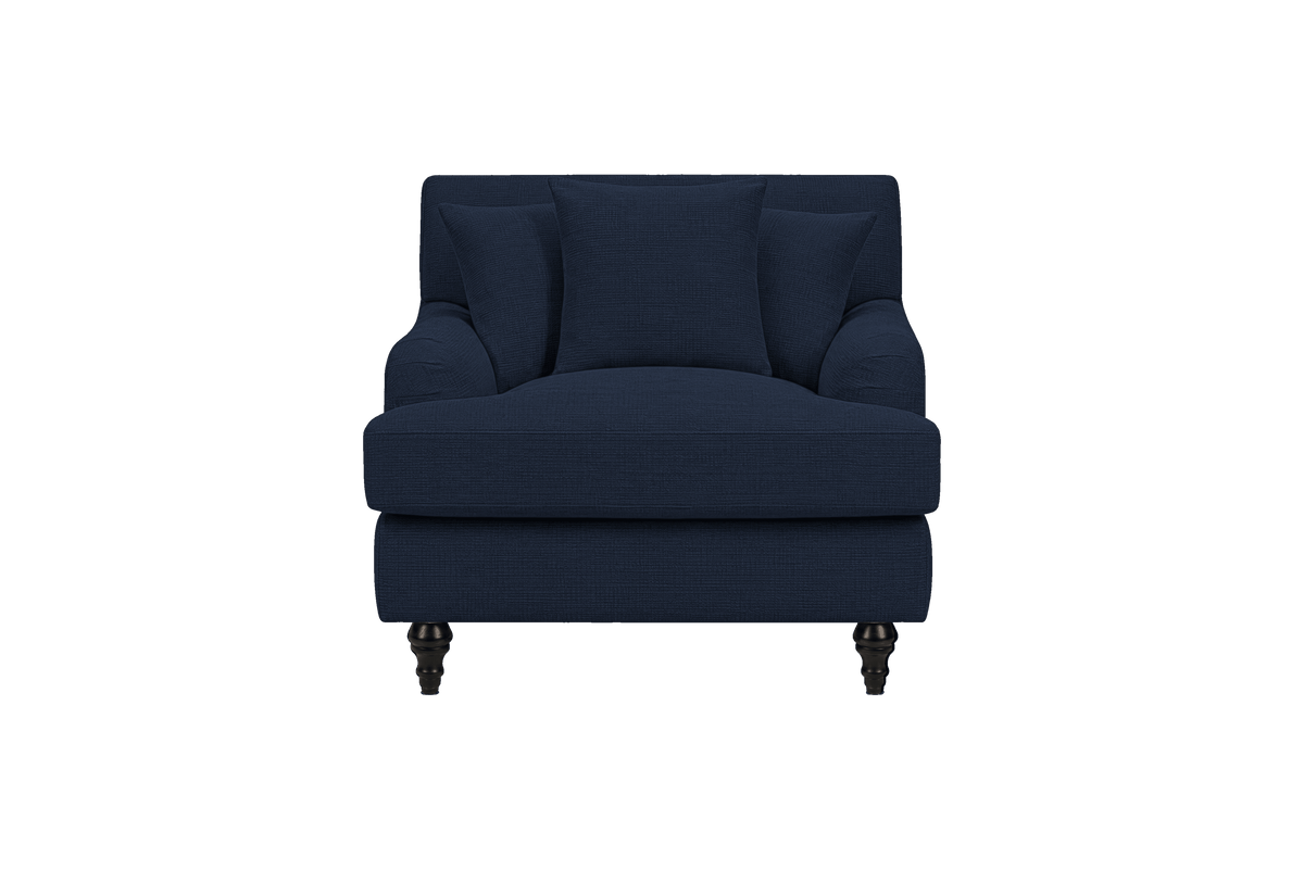 Senia Armchair in Roni Ember Blue