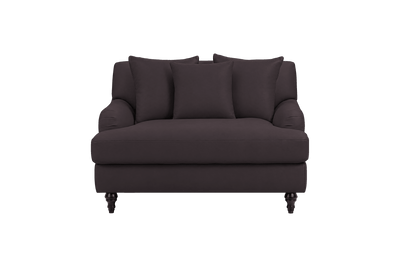 Senia Cuddle Chair in Dante Charcoal