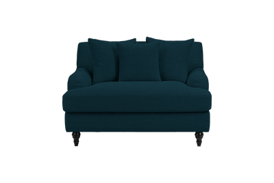 Senia Cuddle Chair in Roni Deep Lake