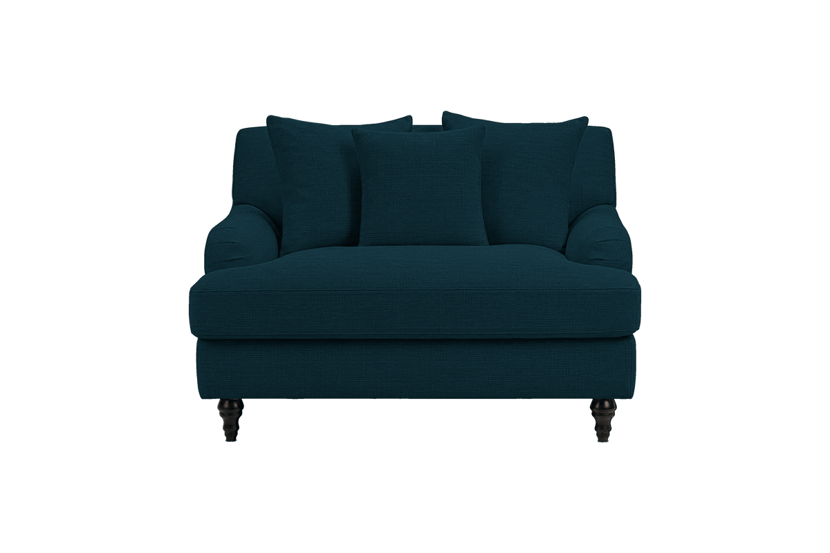 Senia Cuddle Chair in Roni Deep Lake