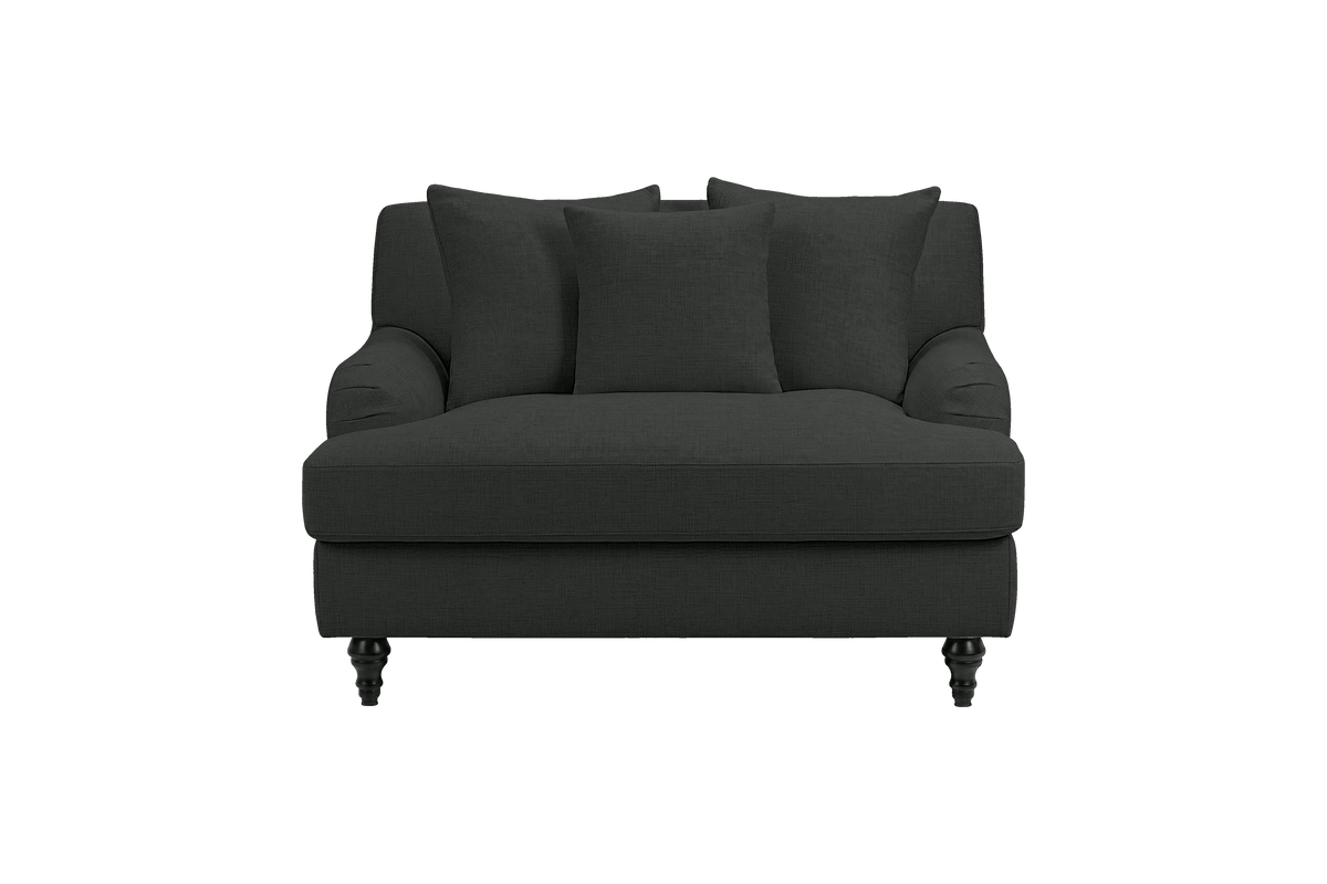 Senia Cuddle Chair in Mosquito Lola