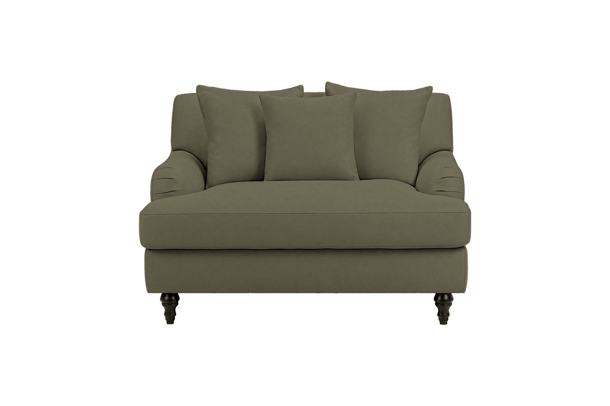Senia Cuddle Chair in Felix Olive