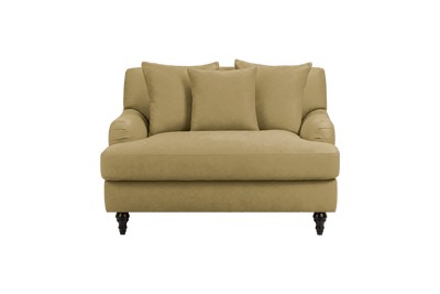 Senia Cuddle Chair in Marfa Olivia