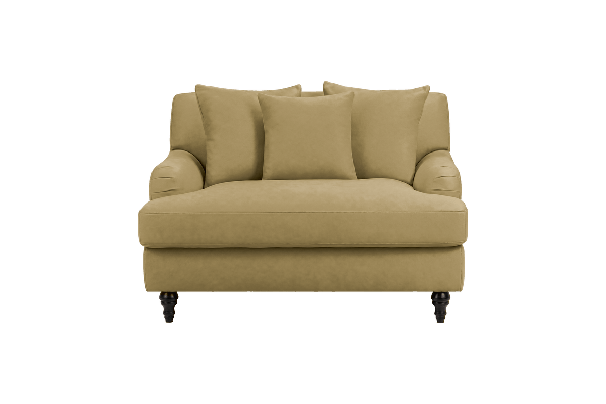 Senia Cuddle Chair in Marfa Olivia