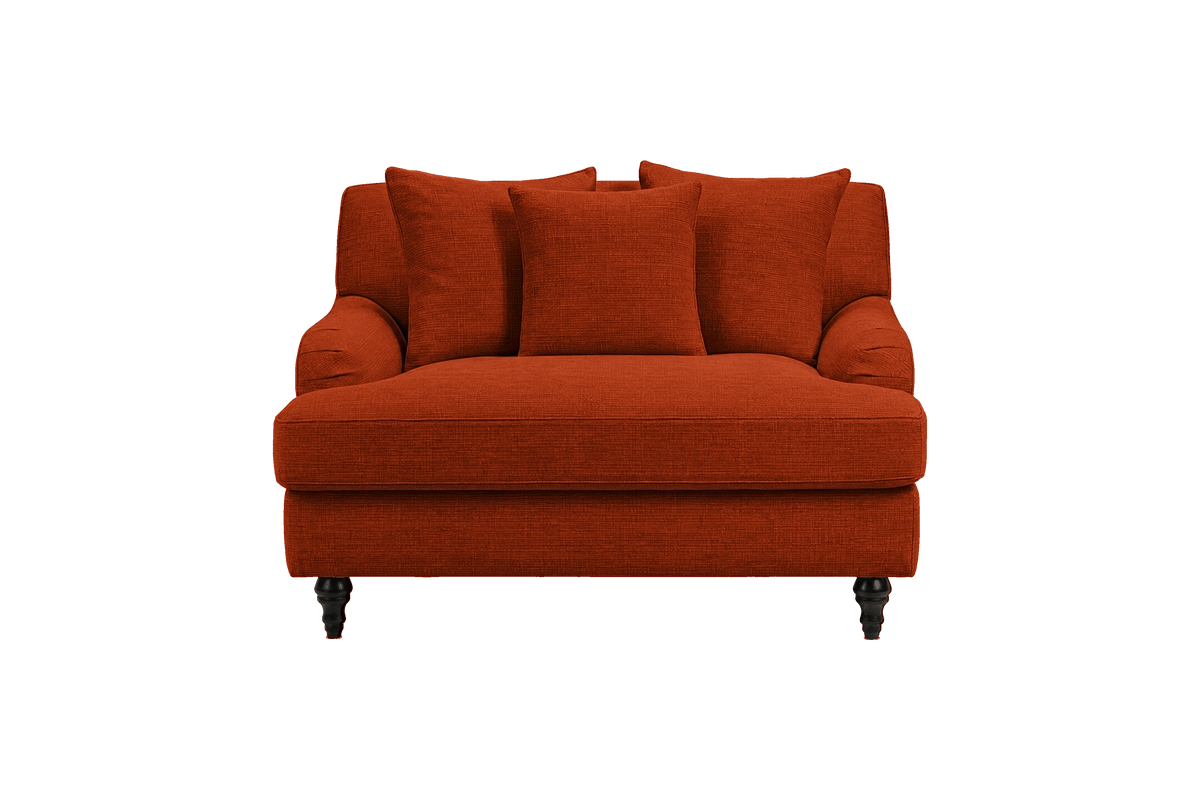 Senia Cuddle Chair in Roni Poppy