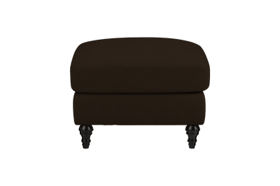 Senia Footstool in Marfa Charcoal