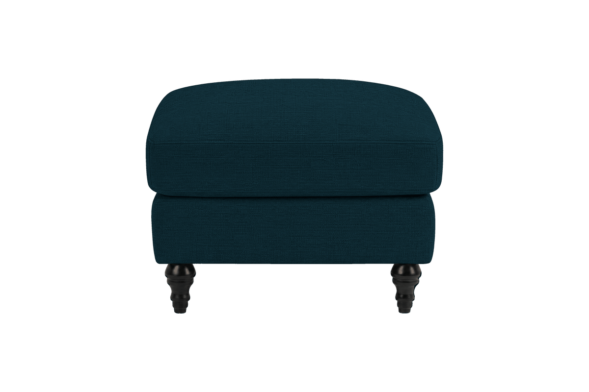 Senia Footstool in Roni Deep Lake