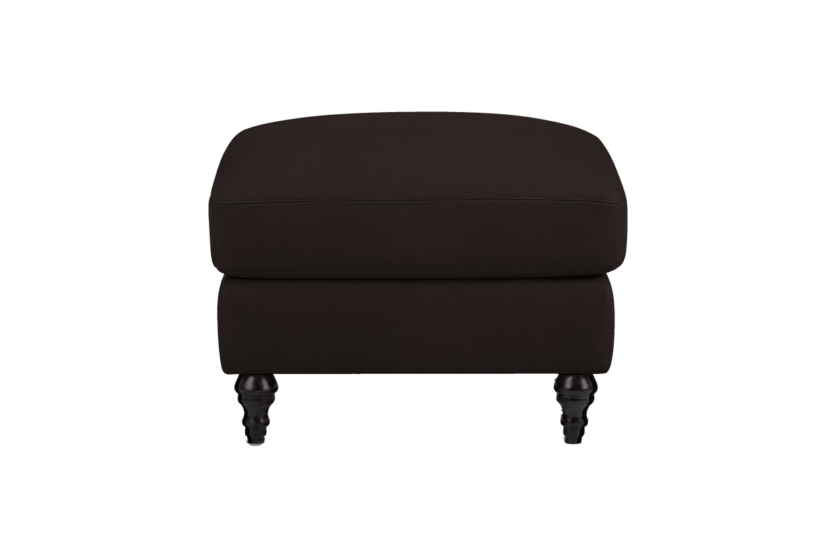 Senia Footstool in Dante Ebony