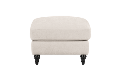 Senia Footstool in Fresco Milky