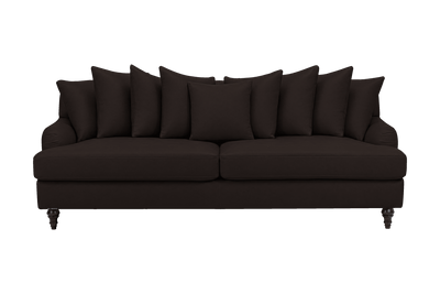 Senia Large Sofa in Dante Ebony