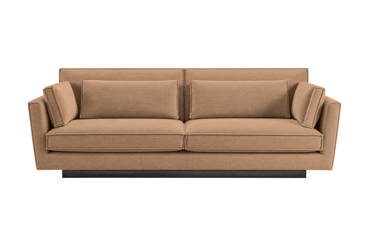 Stanley Large Sofa 2 Cushions in Roni Biscotti