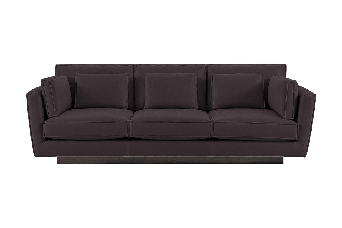 Stanley Large Sofa 3 Cushions in Dante Charcoal