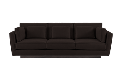 Stanley Large Sofa 3 Cushions in Dante Ebony