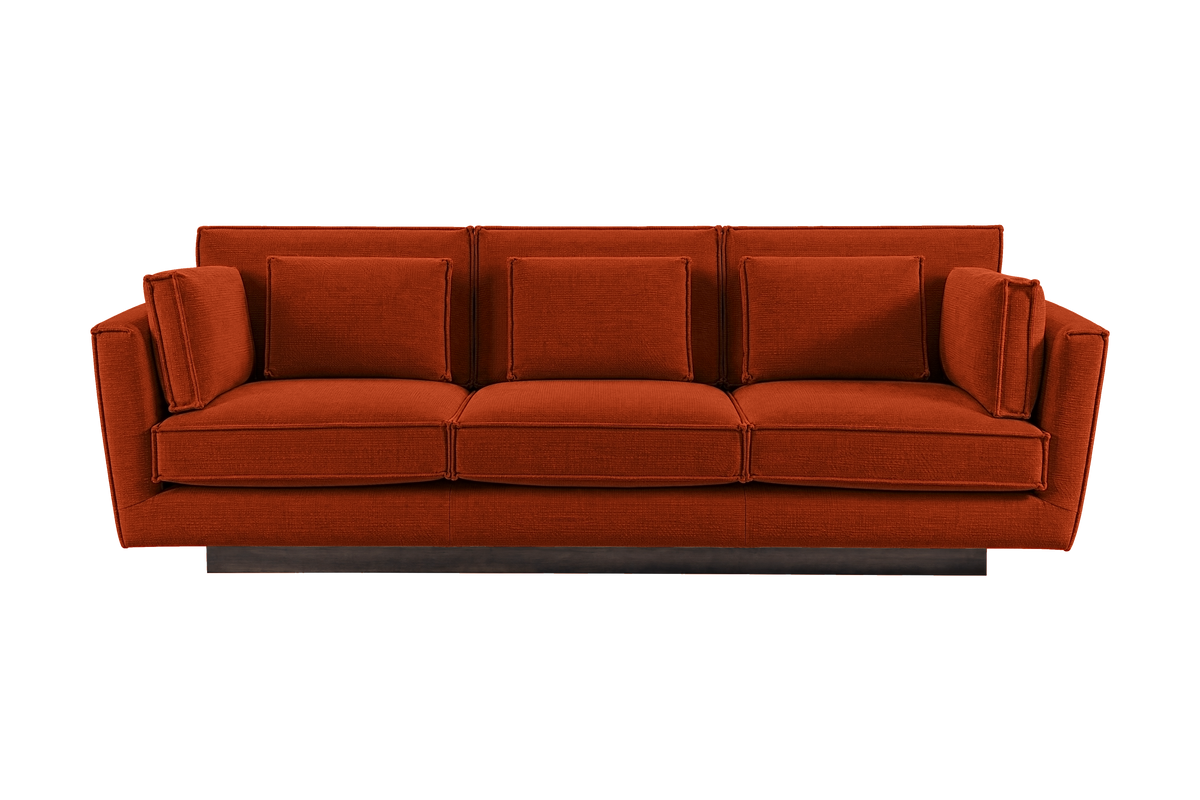 Stanley Large Sofa 3 Cushions in Roni Poppy