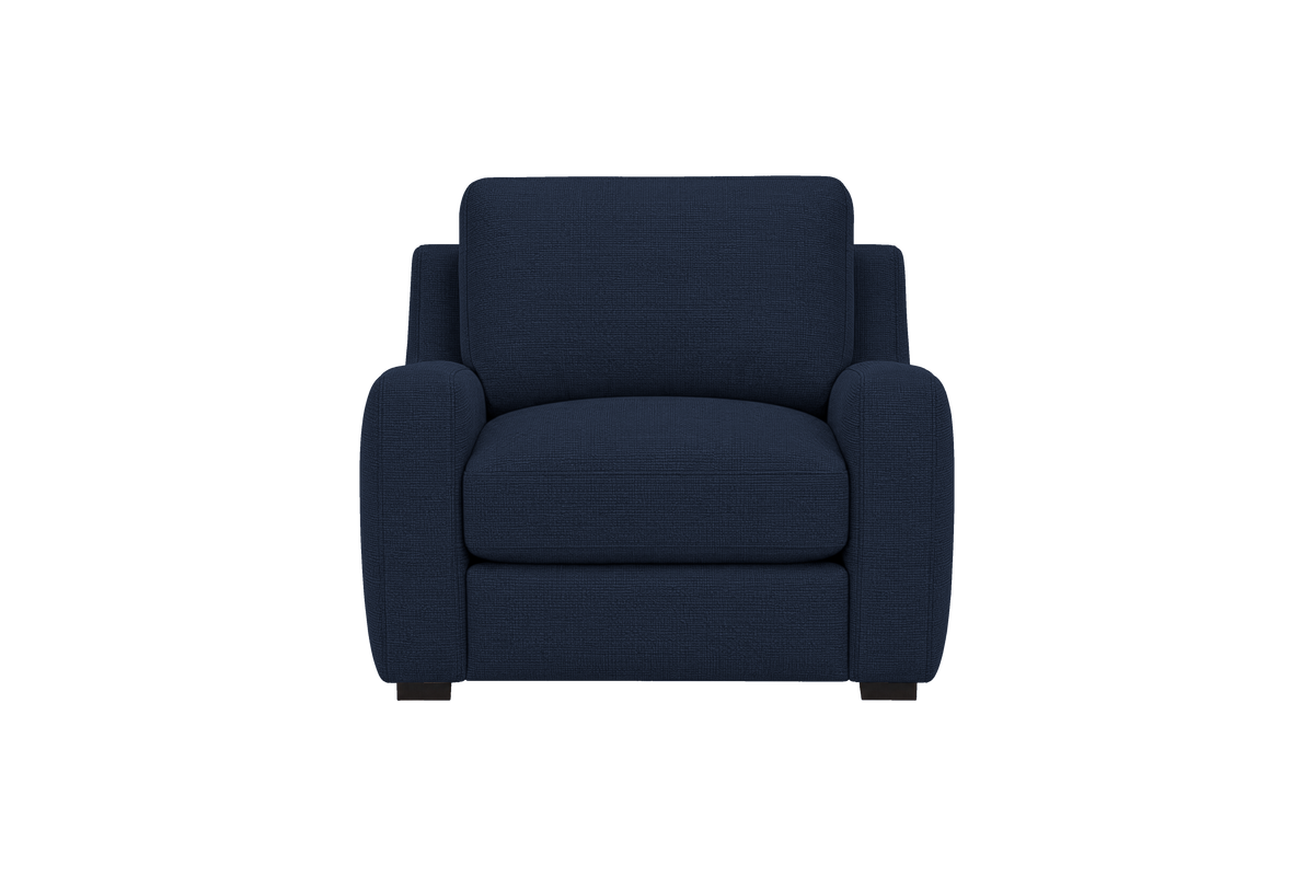 Theo Armchair in Roni Ember Blue
