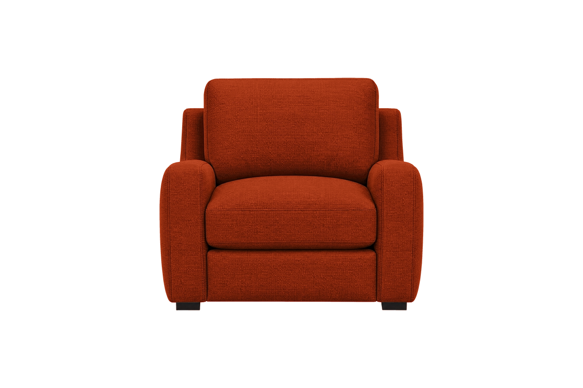 Theo Armchair in Roni Poppy
