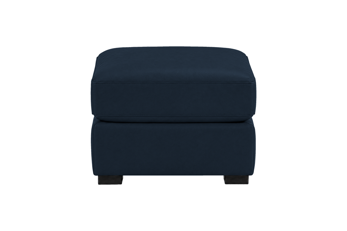 Theo Footstool in Dante Aqua
