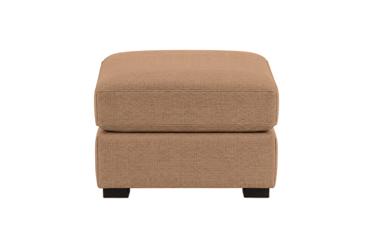 Theo Footstool in Roni Biscotti