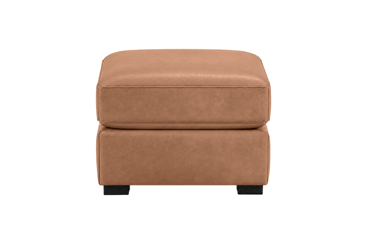 Theo Footstool in Momo Camel