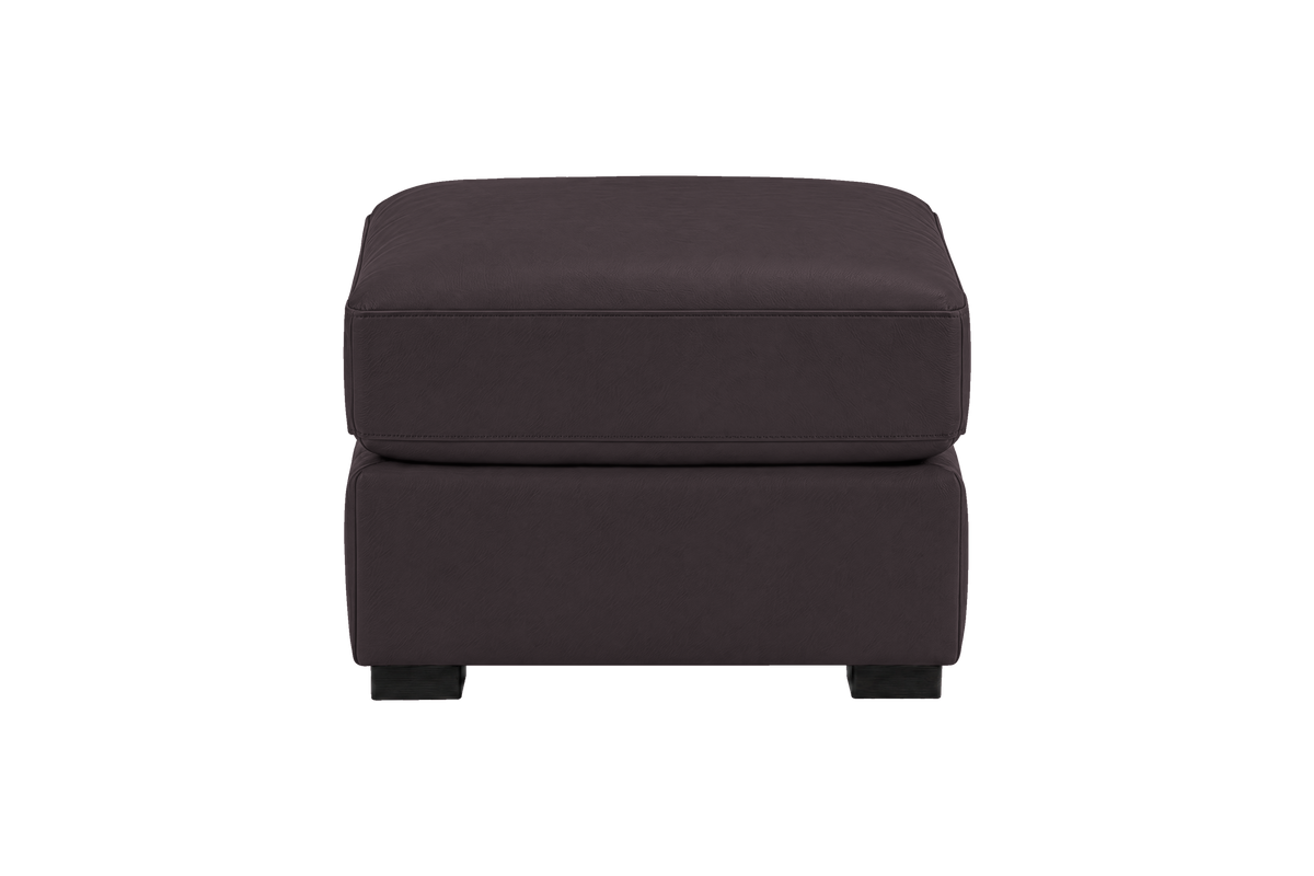 Theo Footstool in Dante Charcoal