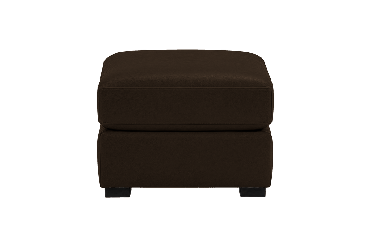Theo Footstool in Marfa Charcoal
