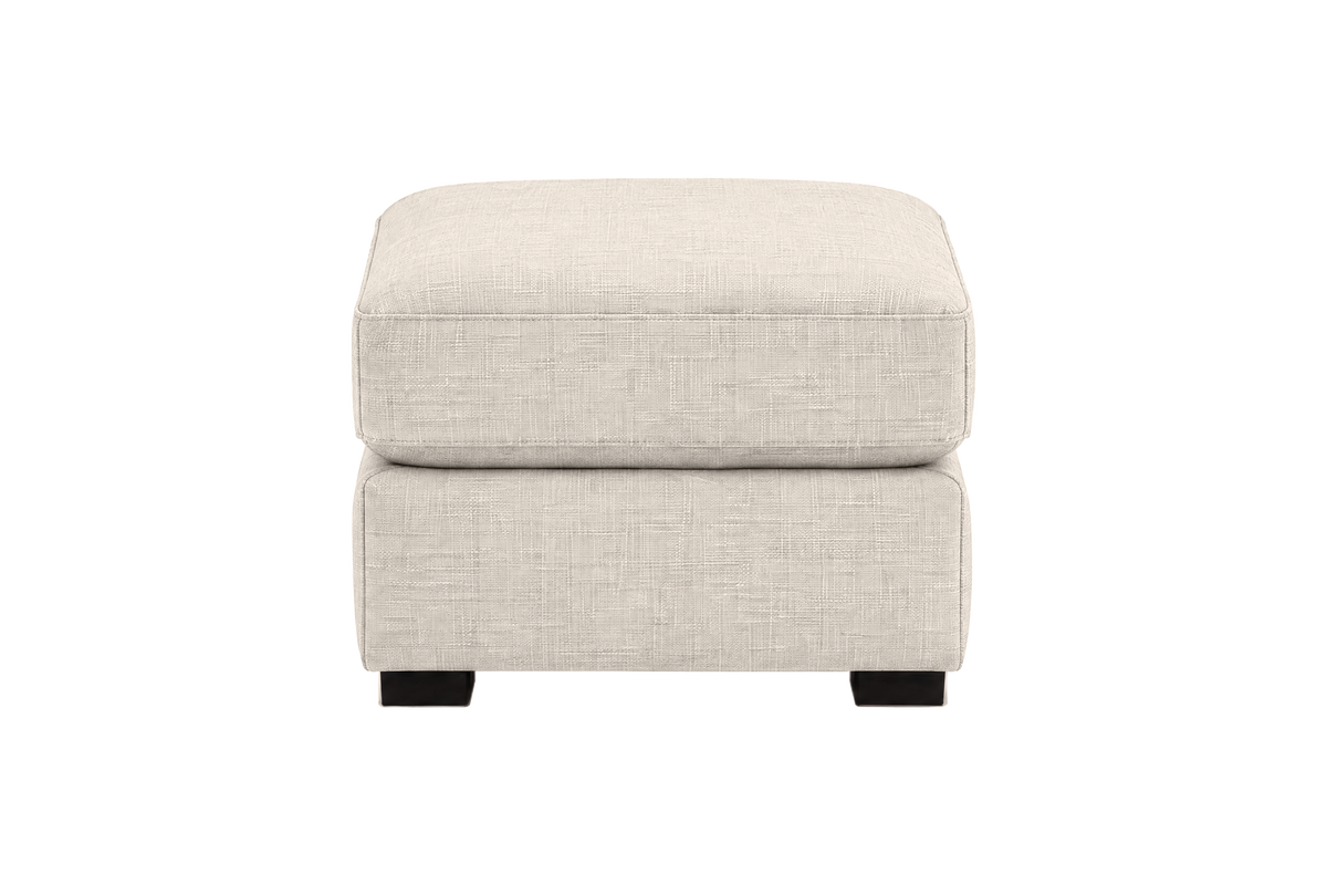 Theo Footstool in Mosquito Cracker