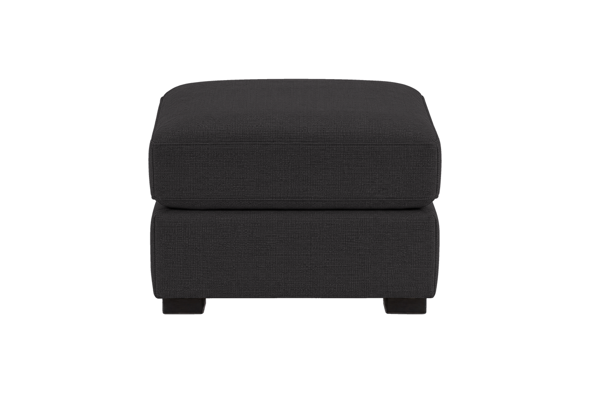 Theo Footstool in Roni Ember